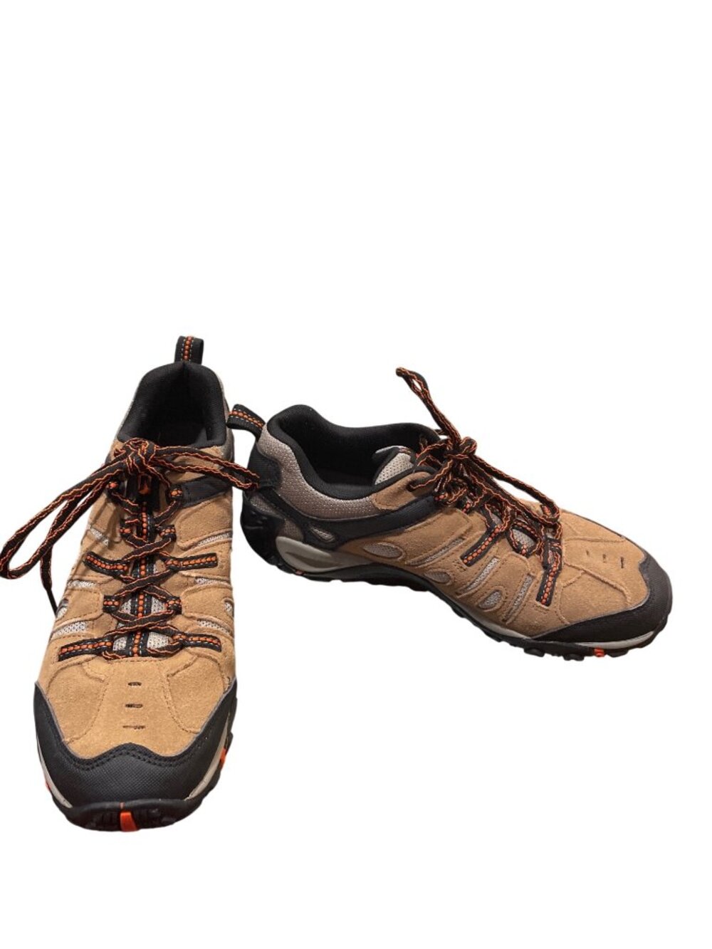 Merrell Mens brown leather suede walking hiking sneakers sz 8.5 SKU 10-260